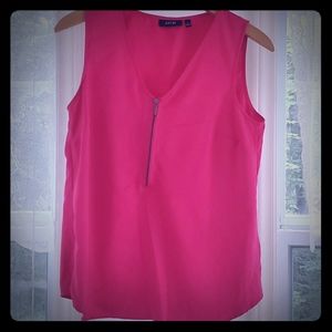 BOGO TANKTOPS Apt 9 hot pink tank with zipper
